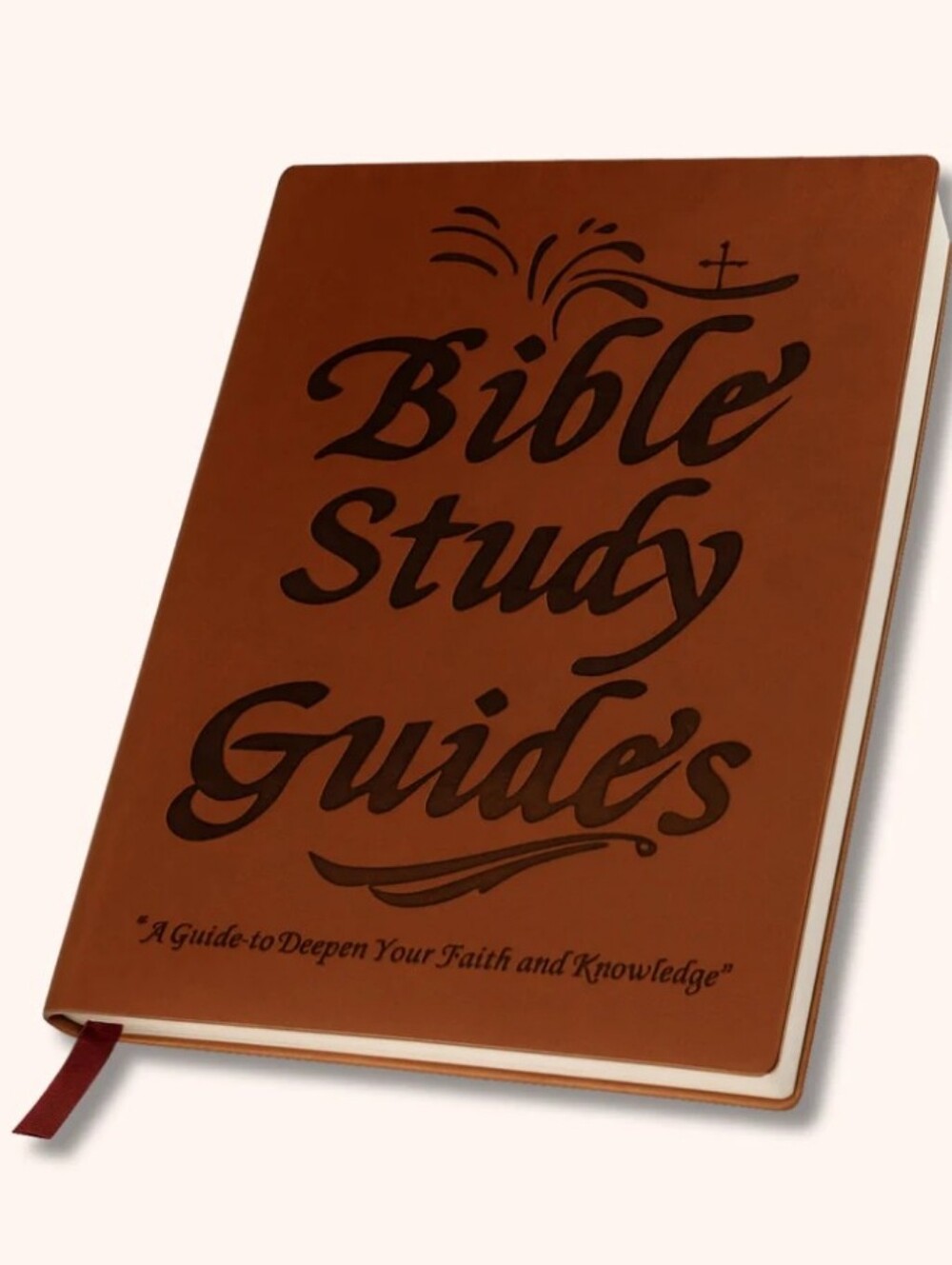 Bible study guide with a faux leather cover 66 Pages